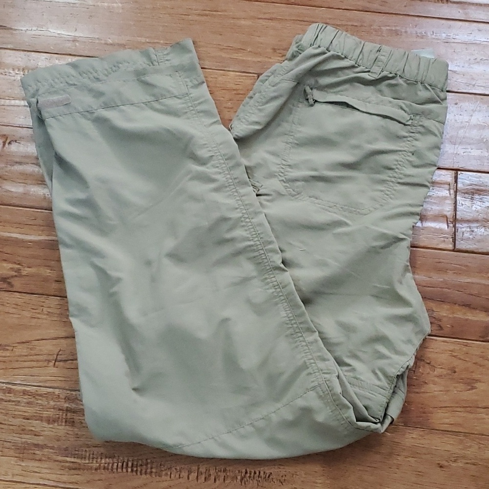 REI tan khaki convertible nylon hiking pants